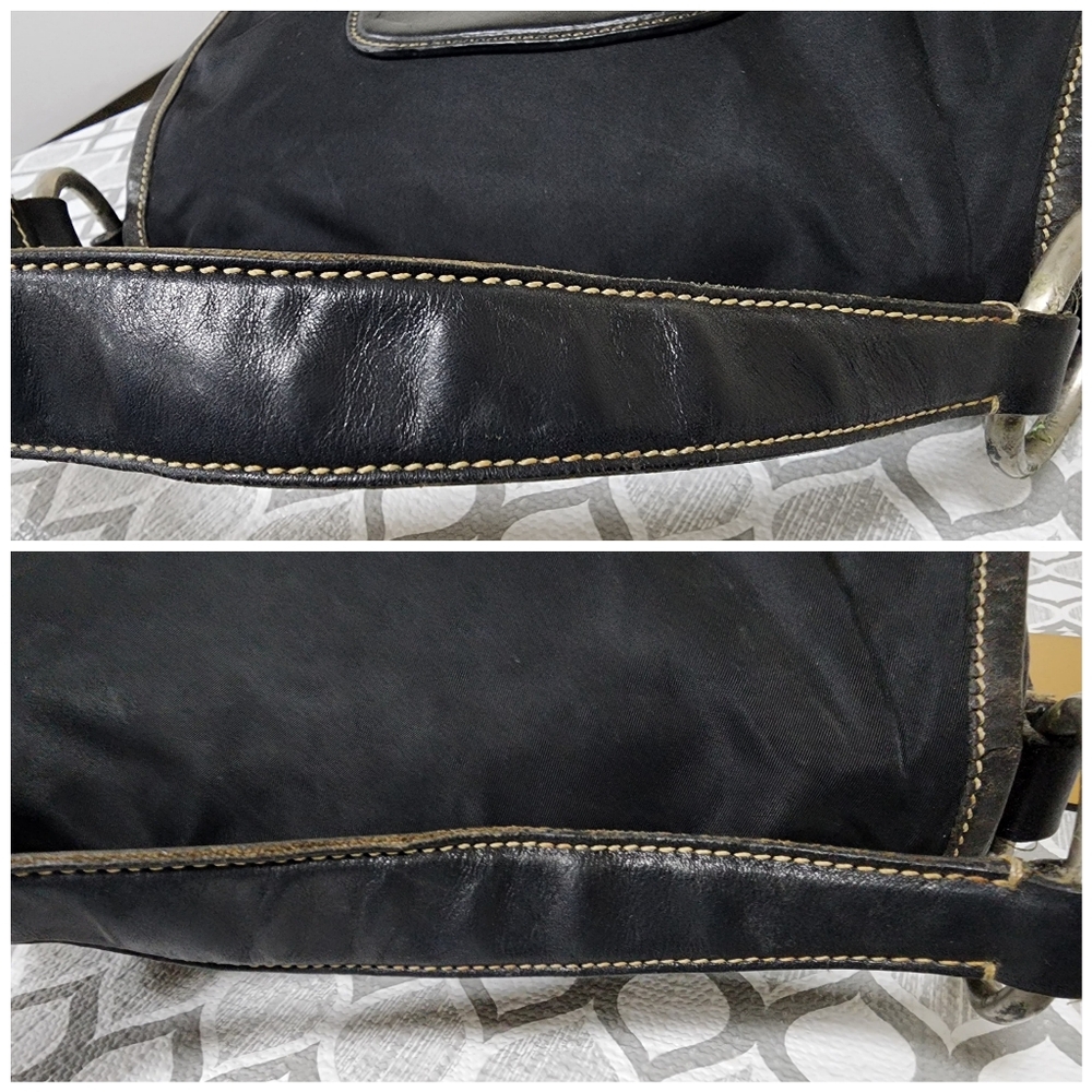 Prada Vintage Tessuto Nylon Corsaire Shoulder Bag Black - Picture 12 of 15